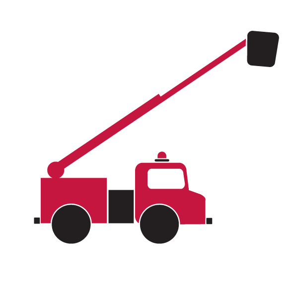 fire truck wall stencil