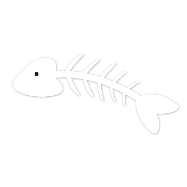 fish bone stencil