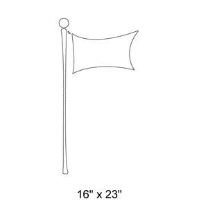 Space Flag Stencil