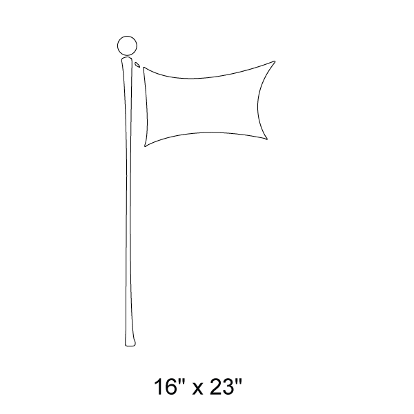 Space Flag Stencil