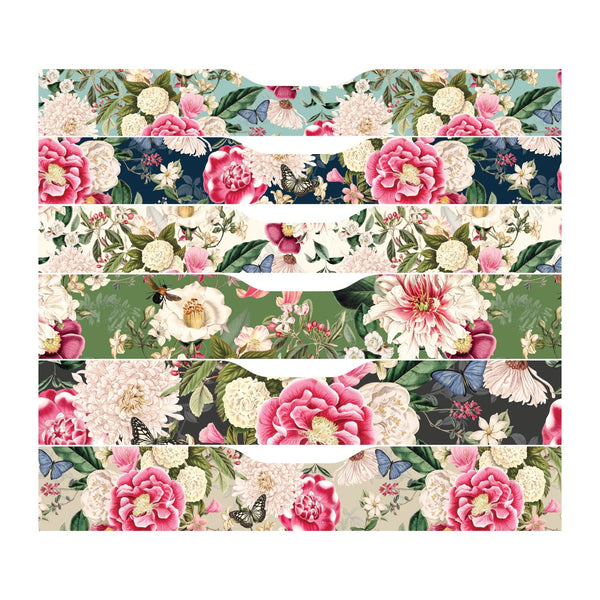 Flower Patchwork Decal Set for IKEA Alex Furniture - My Wonderful Walls