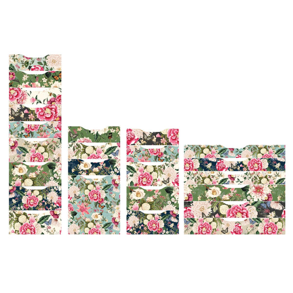Flower Patchwork Decal Set for IKEA Alex Furniture - My Wonderful Walls
