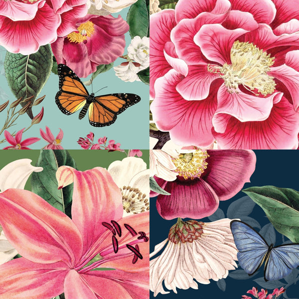 Flower Patchwork Decal Set for IKEA Alex Furniture - My Wonderful Walls