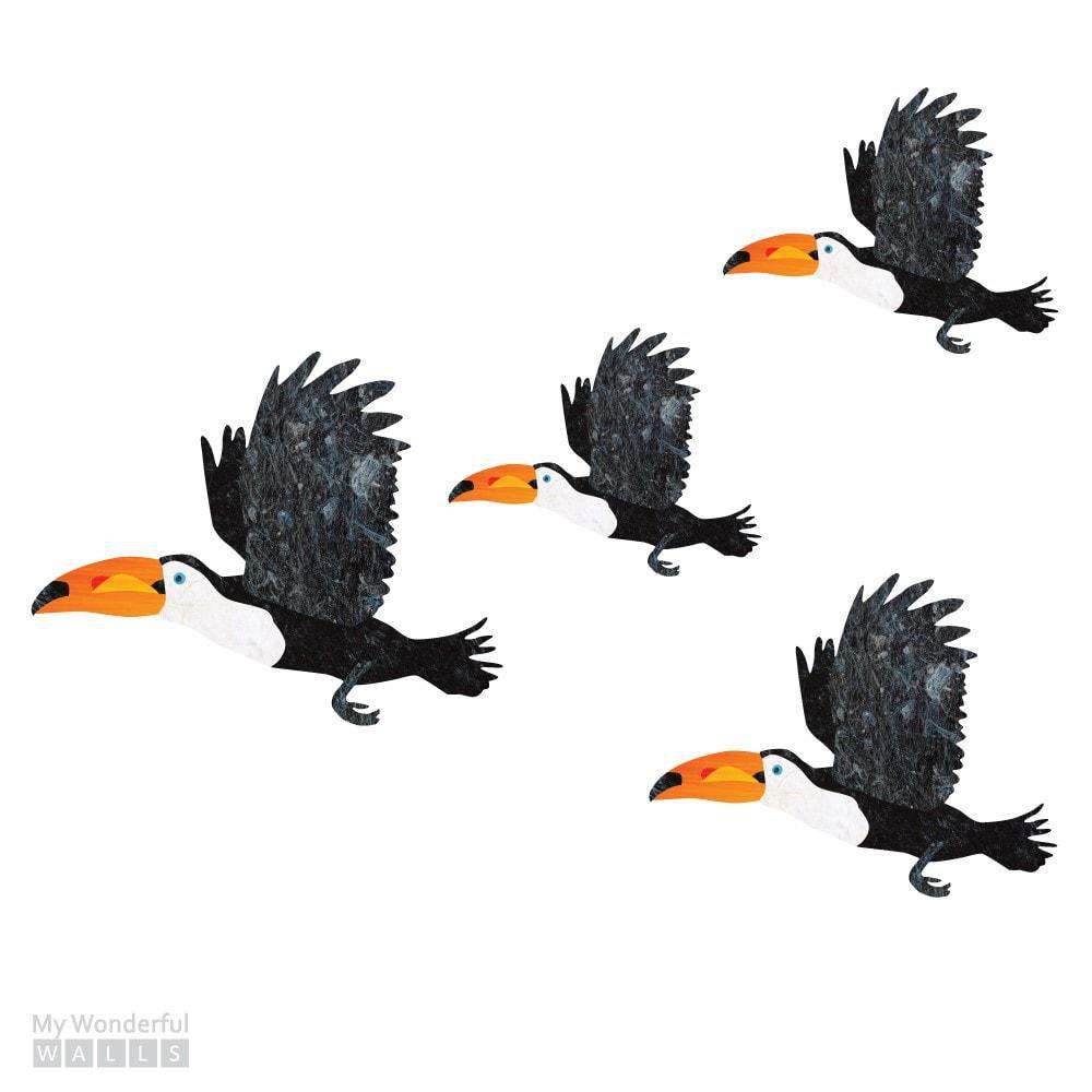 Flying Toucan Bird Wall Stickers - My Wonderful Walls