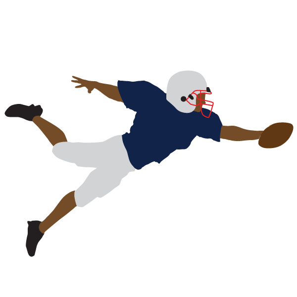 football player stencil