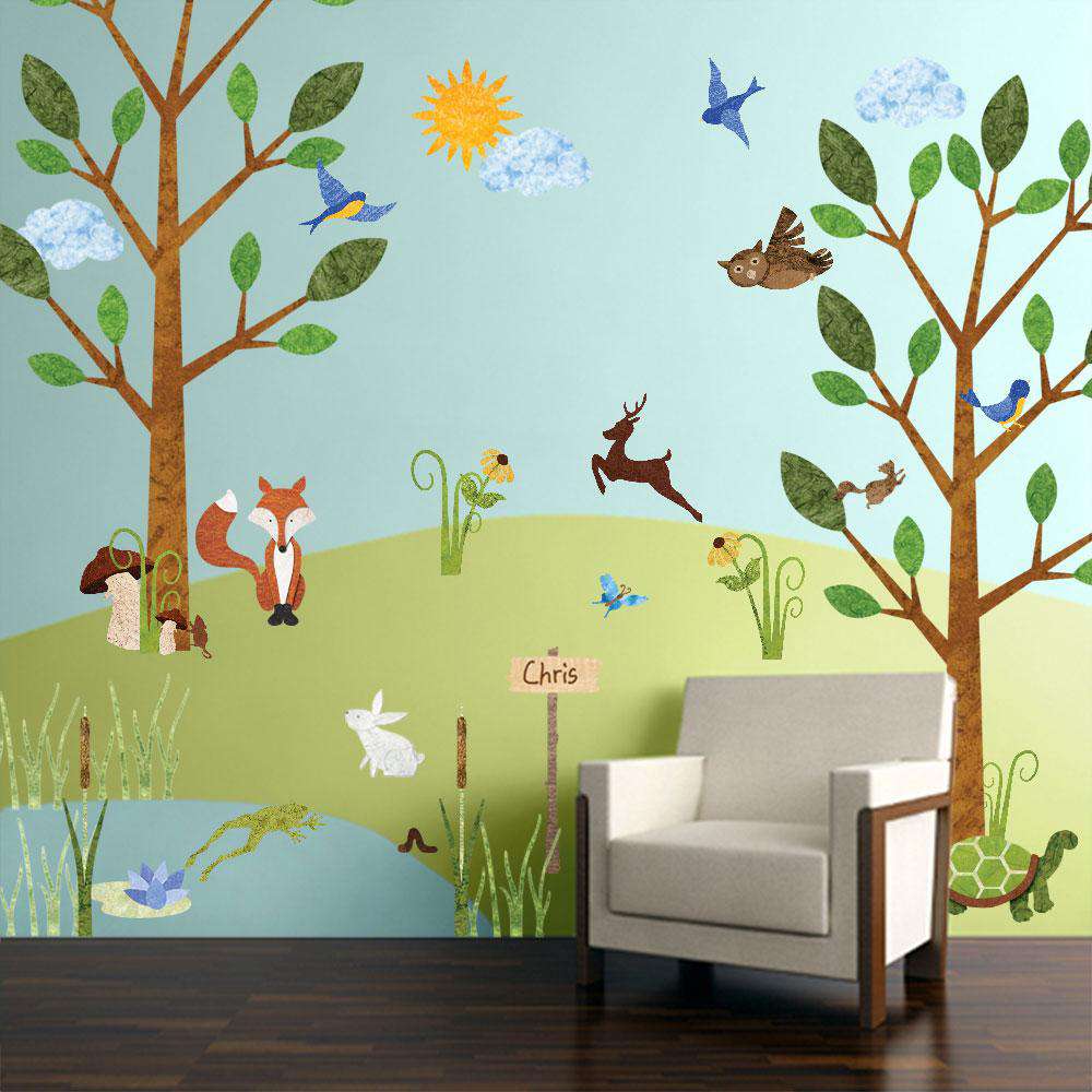 forest wall sticker mural