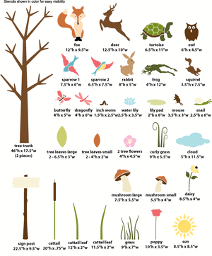 forest stencils