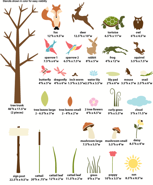 forest stencils