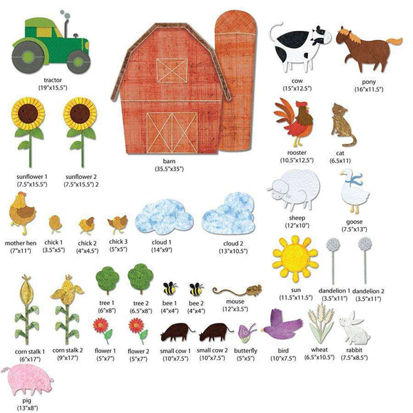 Friendly Farm Wall Decal Sticker Kit - JUMBO SET - My Wonderful Walls