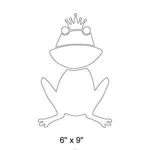 Frog Prince Stencil