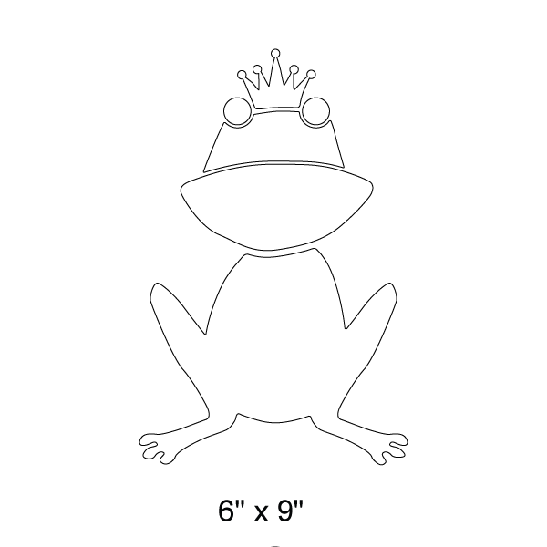 Frog Prince Stencil