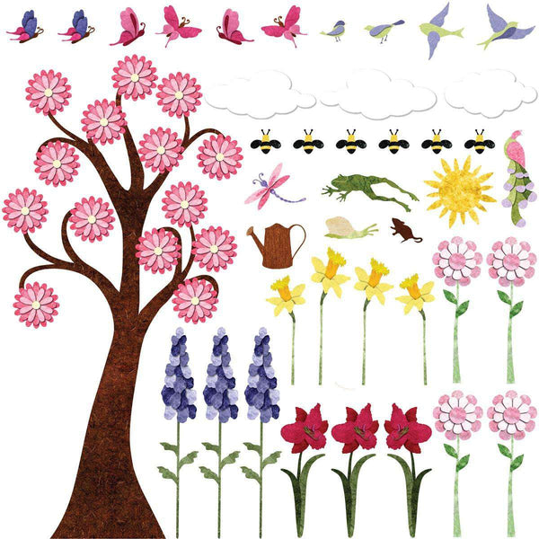 Flower Wall Decals for Girls Room – Peel & Stick Flower Stickers & Large Tree Decal