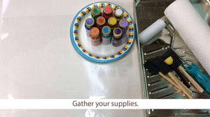 How to Paint Raining Hearts - Cloud and Heart Stencil Set