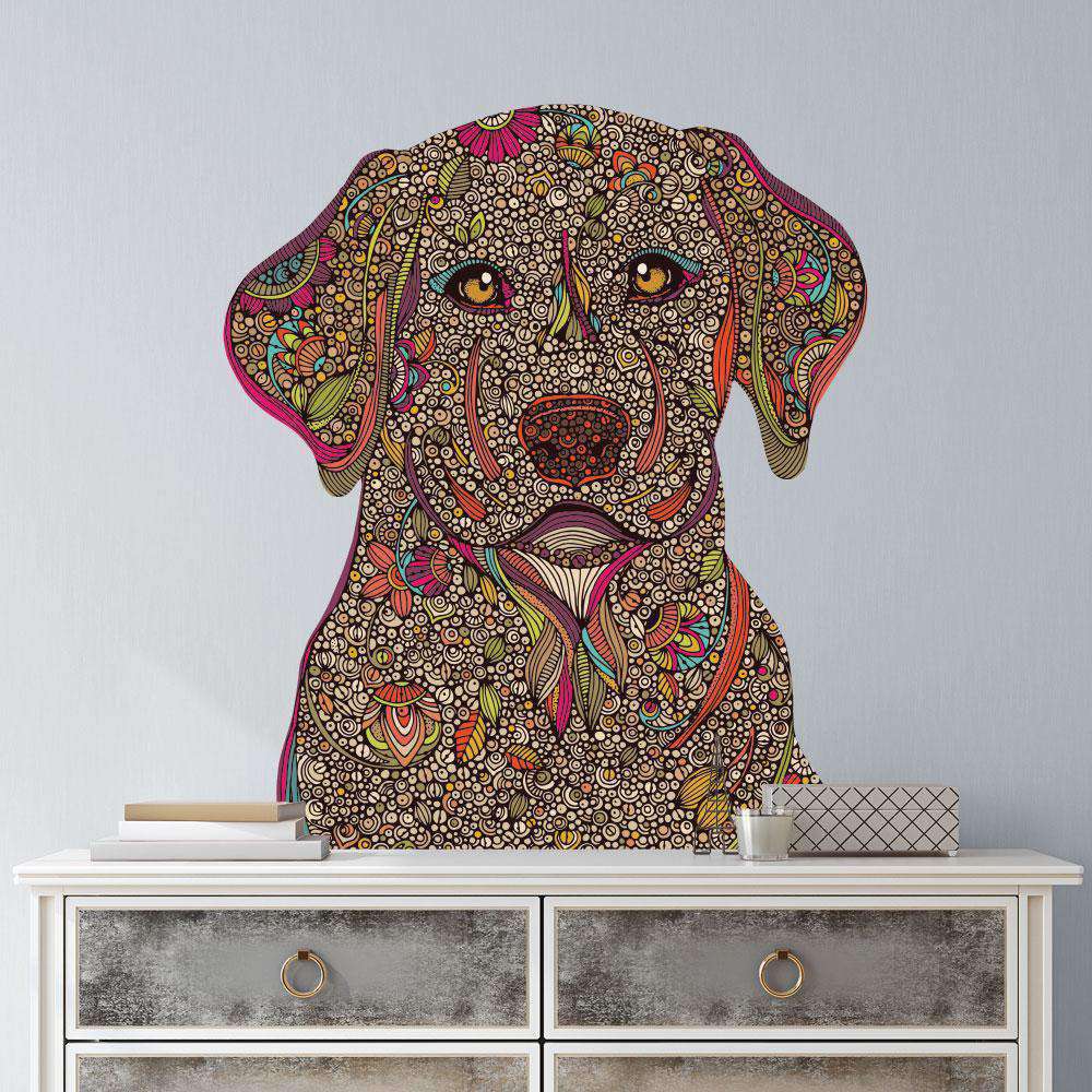 Golden Labrador Retriever Dog Wall Decal - Duke by Valentina Harper