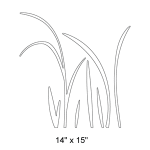 Grass Stencil 5