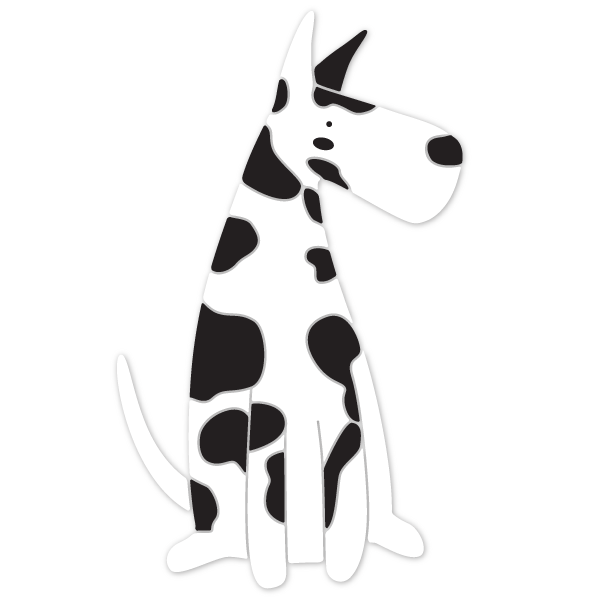 Great Dane Dog Stencil