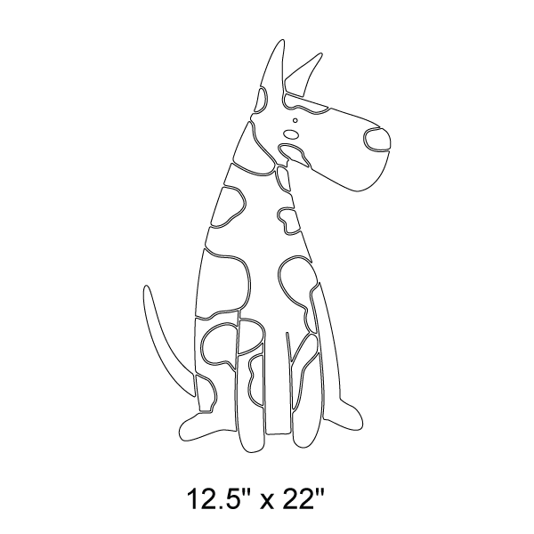Great Dane Dog Stencil