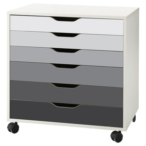 Grey Ombre Pattern Decal Set for IKEA Alex Drawer Unit - My Wonderful Walls