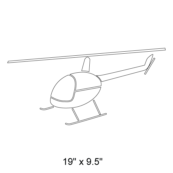 Helicopter Stencil