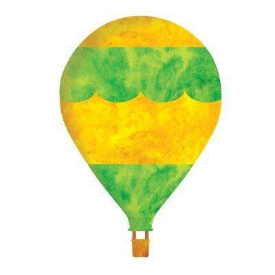 hot air balloon  sticker