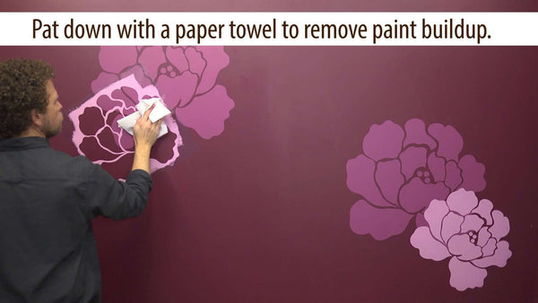 English Rose Stencil - Painting a Rose 
