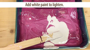English Rose Stencil - Painting a Rose 