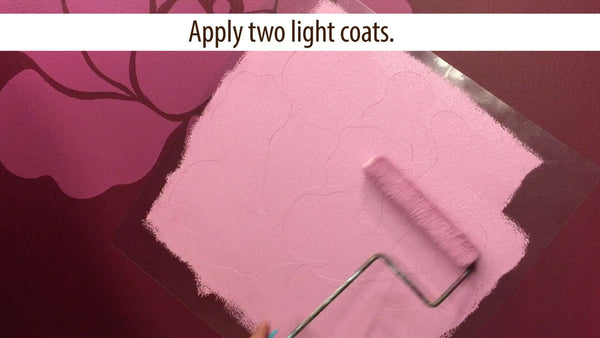 English Rose Stencil - Painting a Rose 