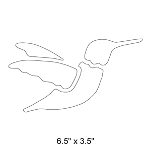 Hummingbird Stencil