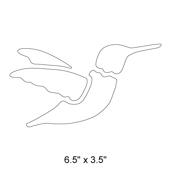 Hummingbird Stencil