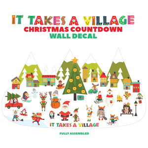 Christmas Countdown Sticker Set - Advent Calendar Wall Decal