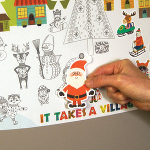Christmas Countdown Sticker Set - Advent Calendar Wall Decal