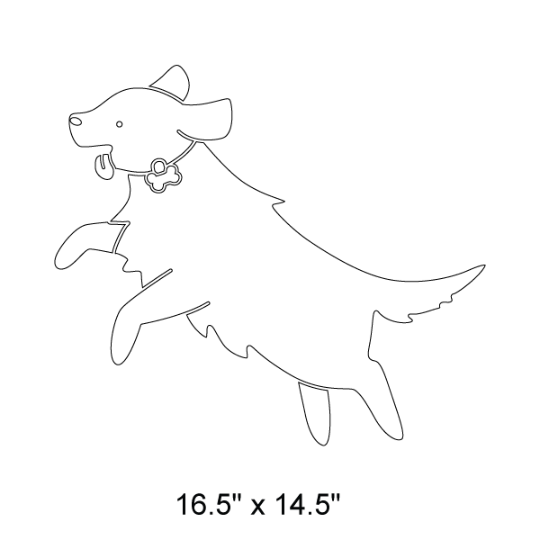 Labrador Dog Stencil