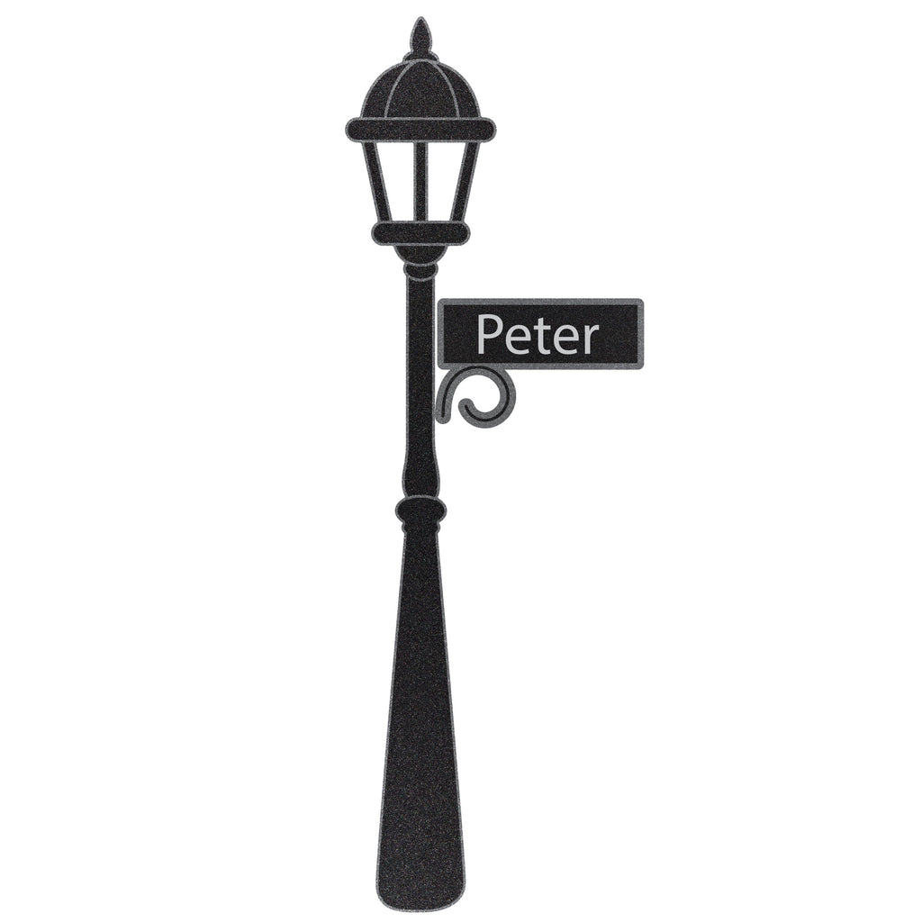 Lamp Post Wall Sticker Decal - Old Fashion Street Lamp and Sign Decal