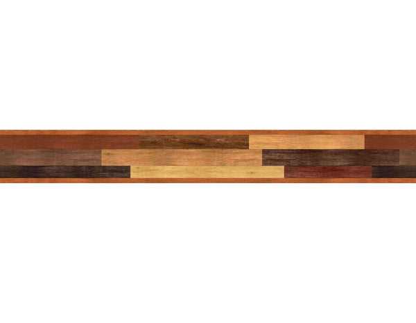 Multi-Toned Wood Stripe Wall Decal