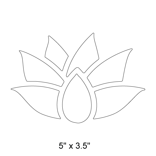 Lily Pad Stencil 2