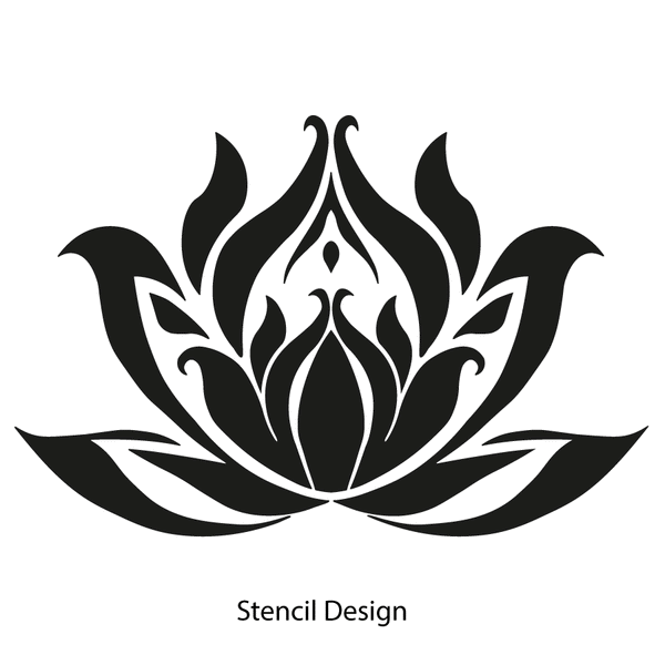 Lotus Stencil