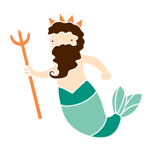 Merman Stencil