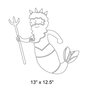 Merman Stencil