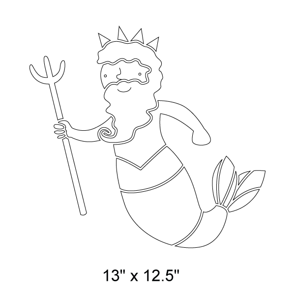 Merman Stencil
