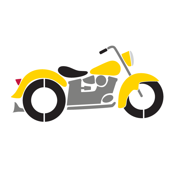 Motorcycle Stencil