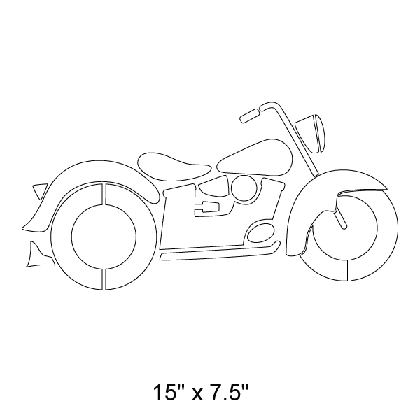 Motorcycle Stencil
