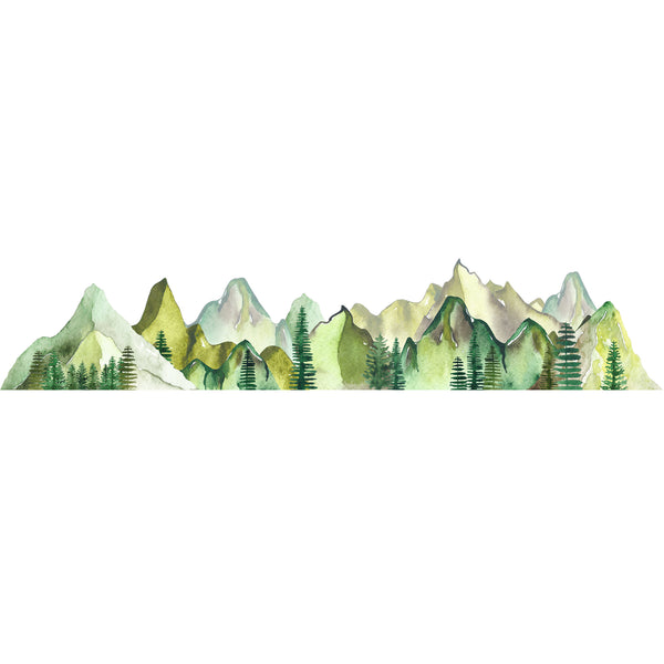 Edit SEO Mountain Range Wall Border Decal