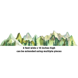 Edit SEO Mountain Range Wall Border Decal
