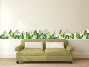 Edit SEO Mountain Range Wall Border Decal
