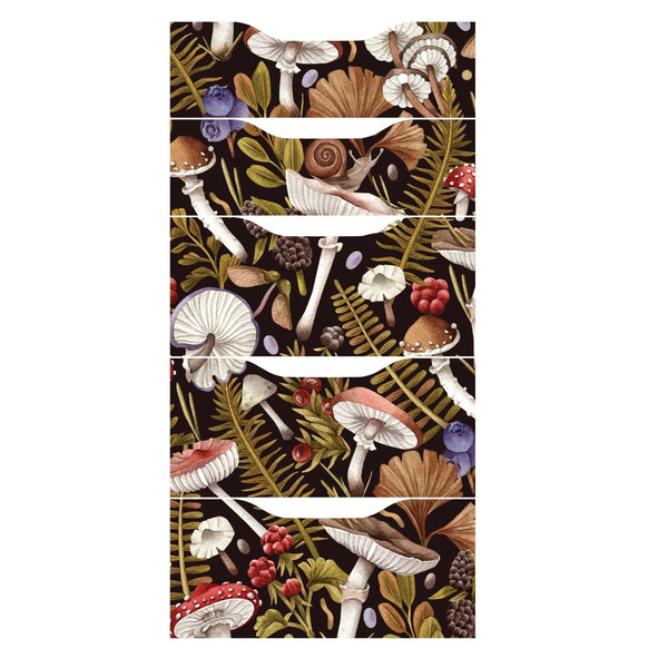 Mushrooms & Toadstools Decorative Decal Set for IKEA Alex Furniture - My Wonderful Walls