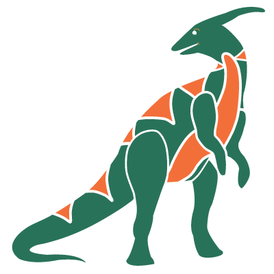 Parasaurolophus Dinosaur Stencil