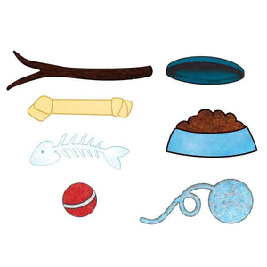 Dog Toys and Treats Wall Stickers Decals