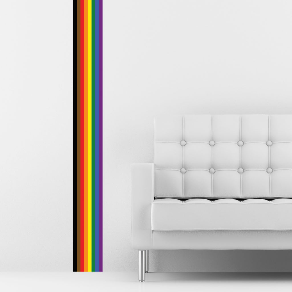Philadephia people of color pride stripe