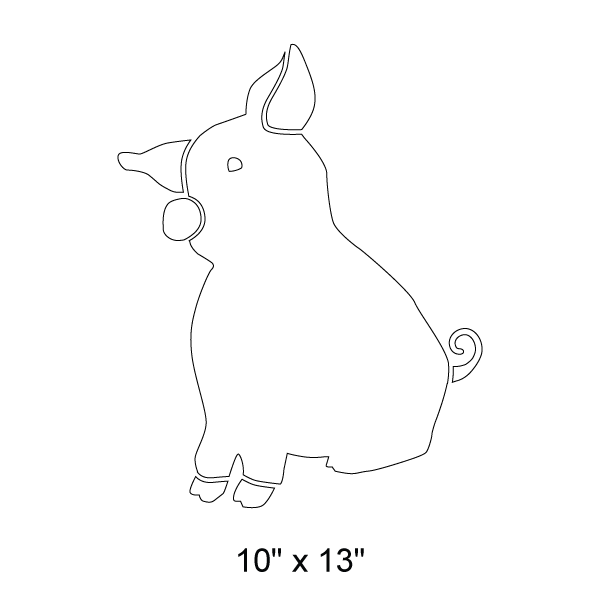 Pig Stencil