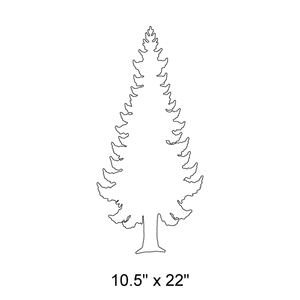 Pine Tree Stencil 1
